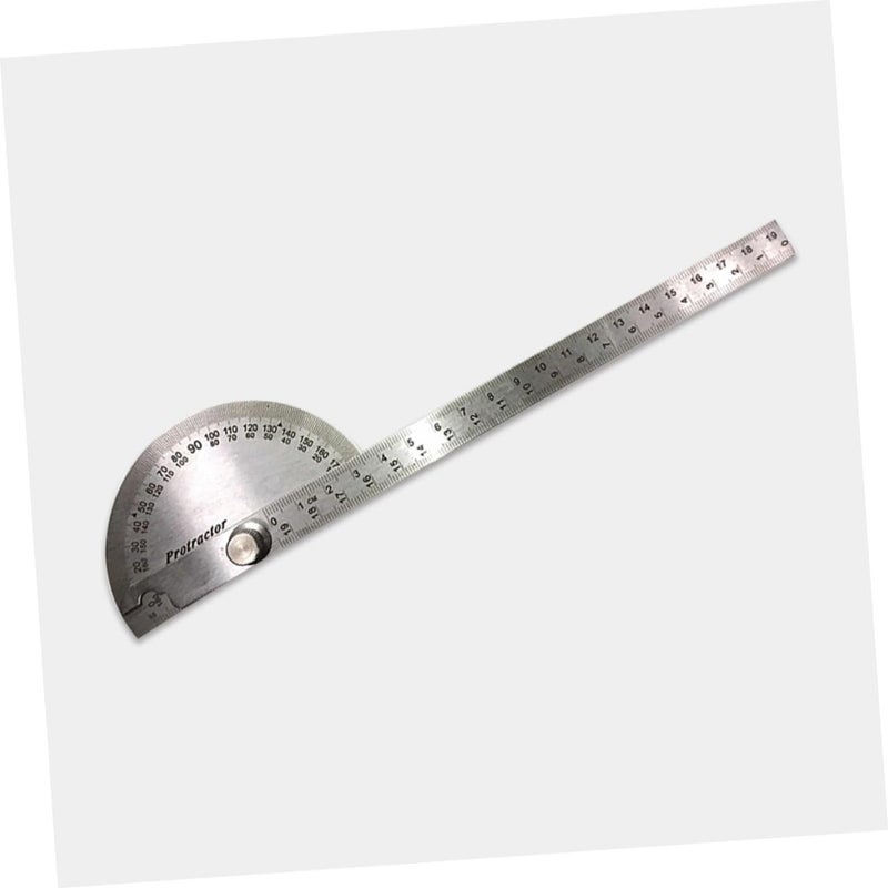 Stainless Steel Angle Protractor Ruler with Locking Arm for Woodworking and Engineering - Image 3